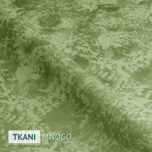 Фото фактуры велюра “Bars-14” (однотонный, узор зеленый)