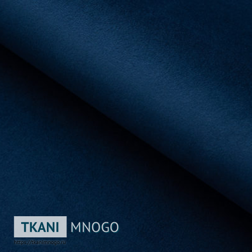 Фото материала велюра “78” (однотонный синий)