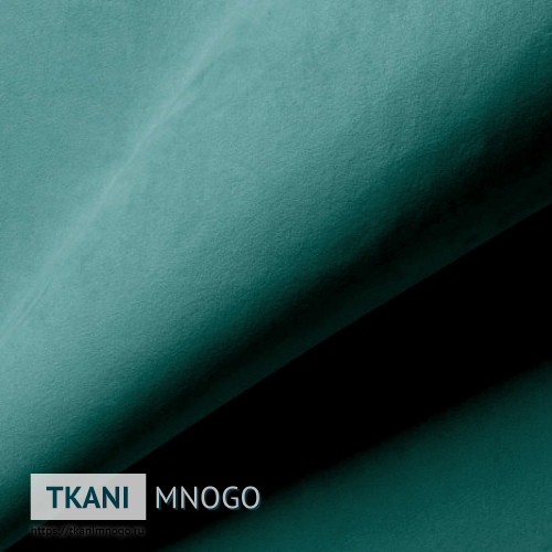 Фото внешнего вида велюра “19” (однотонный зеленый, голубой)