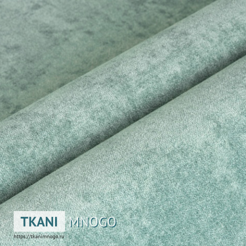 Фото внешнего вида велюра “RT-15” (однотонный зеленый, голубой)